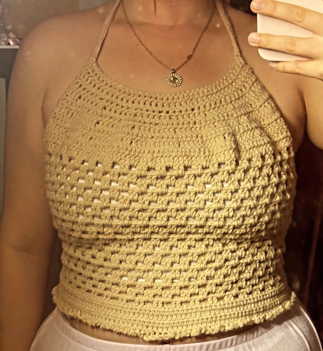 Cute crochet top (color coztemizable)