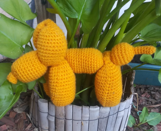 Crochet ballon dog